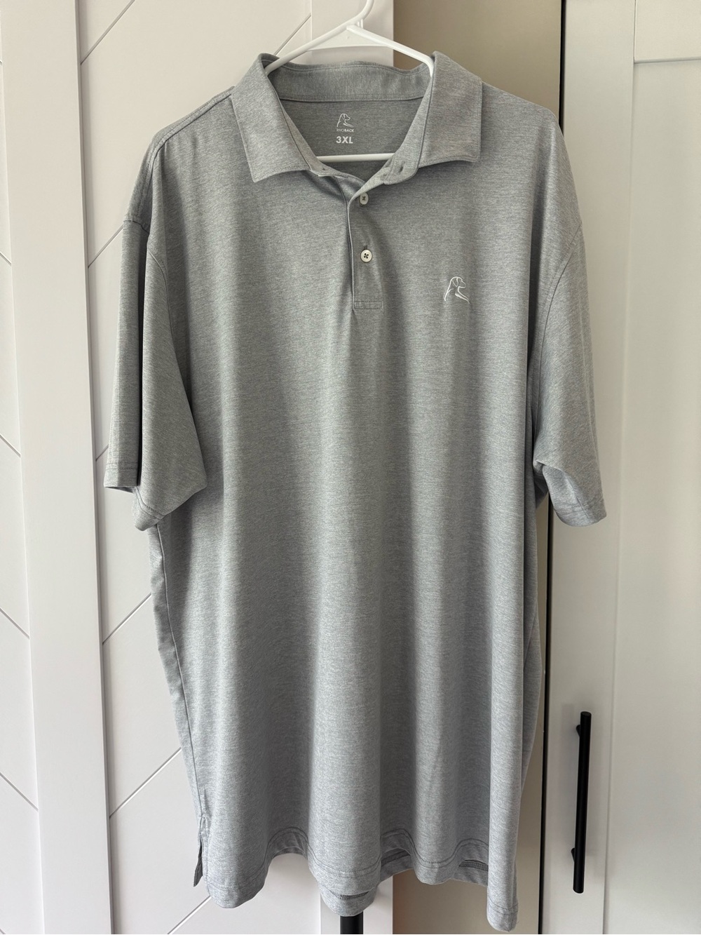 Rhoback Men's Polo Shirt in Light Gray